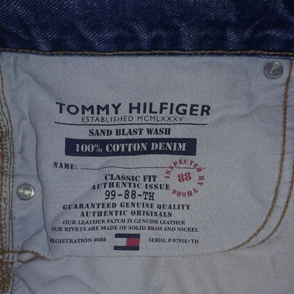 Sand-Blast Wash Tommy Hillfiger Classic Fit 38/31 - Picture 5 of 8